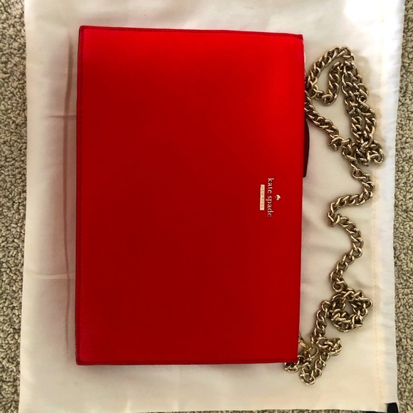 Kate Spade ♠️ Clutch with gold chain - Picture 1 of 5